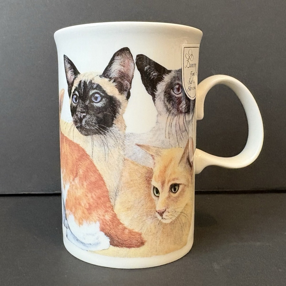 Dunoon Fine Scottish Stoneware‎ Cats Mug ~ Deborah Pope ~ Scotland Cat Cup 10oz